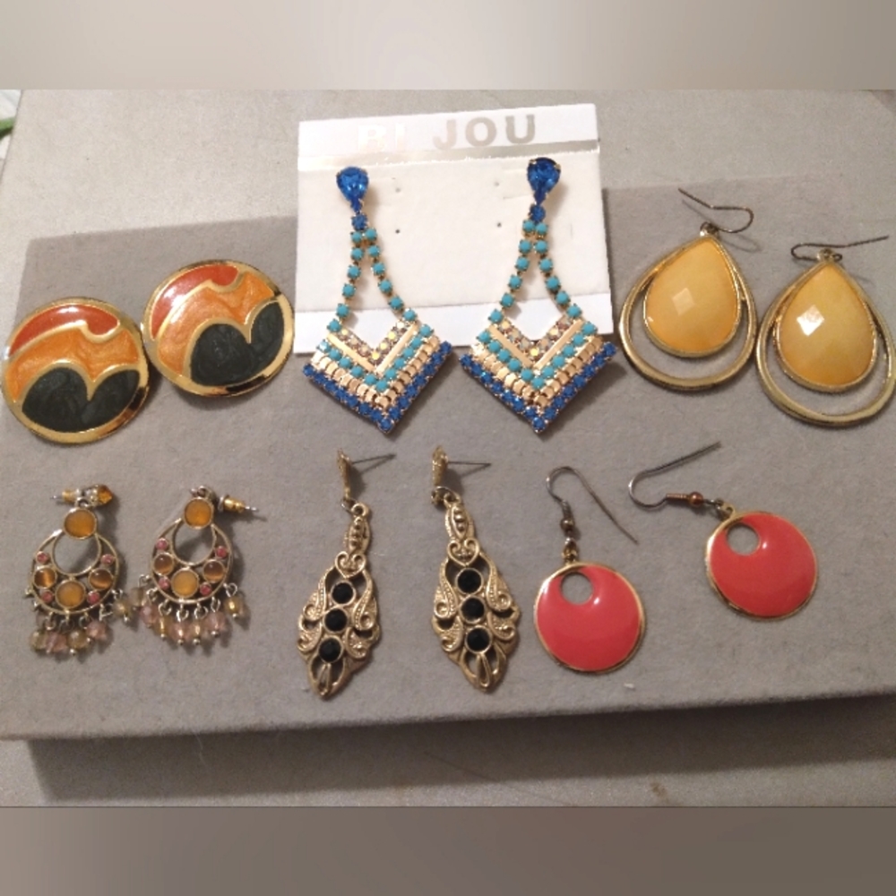 Earring Lot 6 pairs